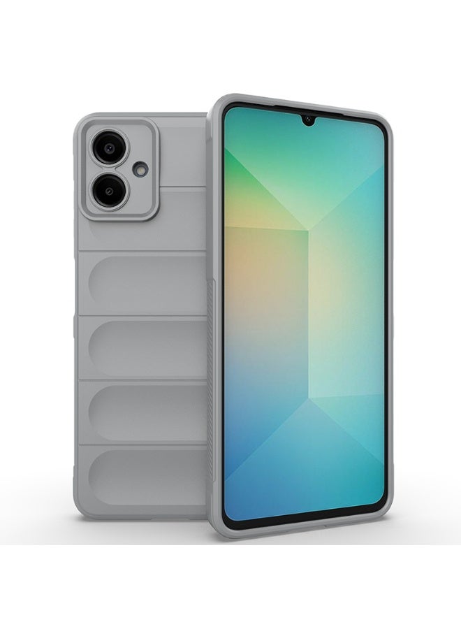 Phantom Shield Silicone Case with Anti-Scratch Soft Microfiber Lining, High Resilience Rubber Full Body Shockproof Cover Compatible with Samsung Galaxy A06 (Smoke Gray) - Image 1