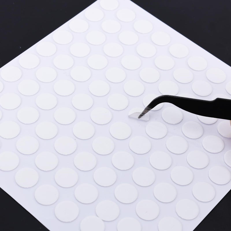 XIHIRCD 600pcs Double-Sided Mounting Putty, 0.39 Inch Clear Adhesive Dots Transparent Glue Tape Stickers Round Sticky Acrylic Tack Putty Removable No Trace Wall Putty for Hanging Photo Pictures Posters - Image 1