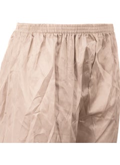 Oppland Men's Satin Fabric Shorts Solid Color Elastic Waist No Pocket Lightweight Fabric  - Image 4