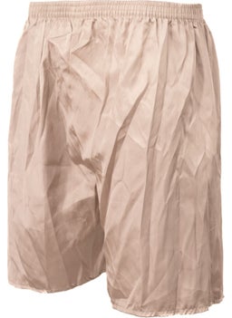 Oppland Men's Satin Fabric Shorts Solid Color Elastic Waist No Pocket Lightweight Fabric  - Image 5