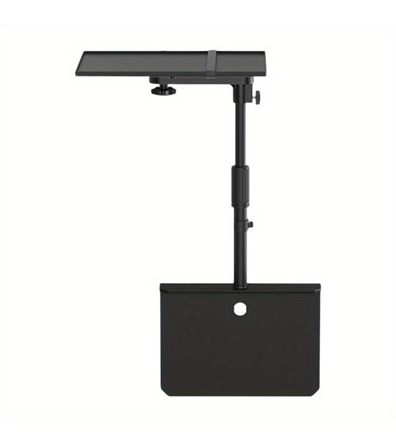 Black Metal Bedside Sofa Projector Stand Adjustable Space Saving Projector Bracket - Image 2