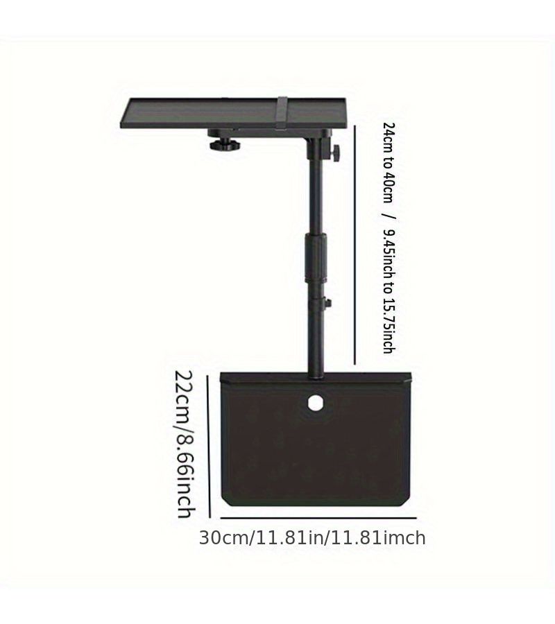 Black Metal Bedside Sofa Projector Stand Adjustable Space Saving Projector Bracket - Image 3