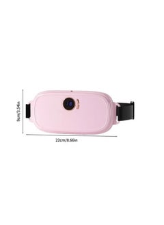 TIGER Portable Cordless Warm Uterine Belt Heating Pad for Women – Pink Electric Waist Belt with Fast Heating Technology, 3 Adjustable Heat Settings, 4 Vibration Massage Modes, USB Rechargeable Period Pain Relief Belt for Belly, Waist, Cramps, and Back Pain  - Image 2