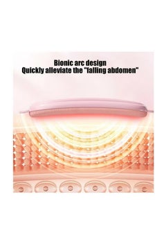 TIGER Portable Cordless Warm Uterine Belt Heating Pad for Women – Pink Electric Waist Belt with Fast Heating Technology, 3 Adjustable Heat Settings, 4 Vibration Massage Modes, USB Rechargeable Period Pain Relief Belt for Belly, Waist, Cramps, and Back Pain  - Image 4