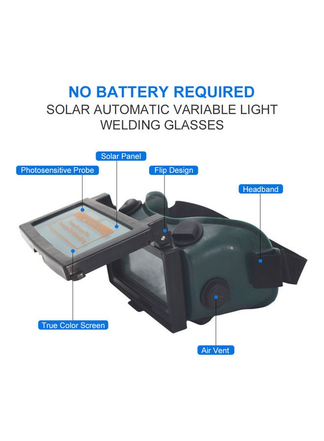 NIBEMINENT Protective Solar Automatic Welding Glasses Green/Black - Image 4