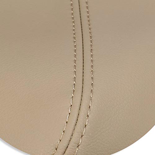 DSkoiph غطاء مسند الذراع لواجهة الباب الأمامي DSkoiph جلد يسار ويمين لهوندا CR-V 2007-2012 (بيج) - Image 2