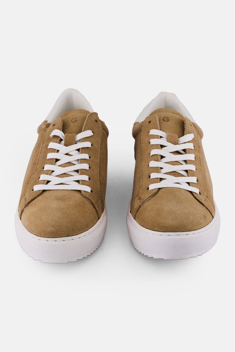 Gazzarrini Men Lace Up Casual Sneakers, Dark Tan  - Image 2