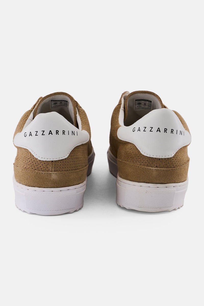 Gazzarrini Men Lace Up Casual Sneakers, Dark Tan  - Image 3