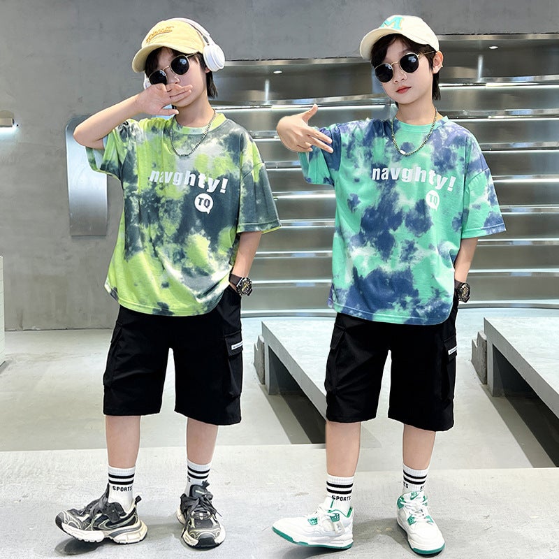 Children'S Wear Boys Summer T-Shirt Style Middle And Large Children'S Summer Boys Casual Top Handsome Children'S Short-Sleeved Trendy T-Shirt - Image 5