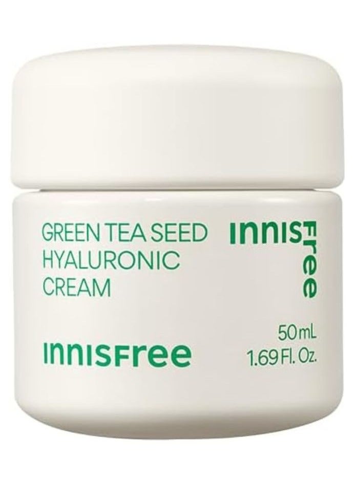 إنِّسفري Green Tea Seed Hyaluronic Cream, Deep Hydration, Strengthen Skin Barrier VEGAN Skincare 50ml - Image 1