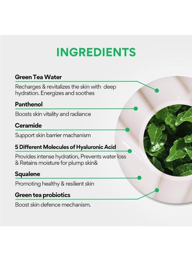 إنِّسفري Green Tea Seed Hyaluronic Cream, Deep Hydration, Strengthen Skin Barrier VEGAN Skincare 50ml - Image 5