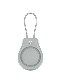 Generic Safety Lock Metal Rope Protective Cover Suitable For Apple Airtag Protective Cover Locator Anti-loss Device Three-proof Full Package-Color:Gray-Applicable Models:Suitable For Apple Airtag Protective Case  - Image 1