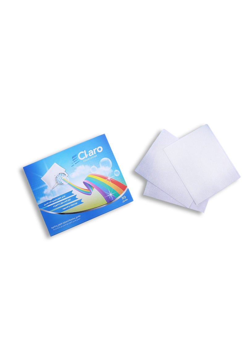 Claro Claro Color Catcher Laundry Sheets – Prevents Color Bleeding & Maintains Original Colors – 50 Sheets  - Image 4