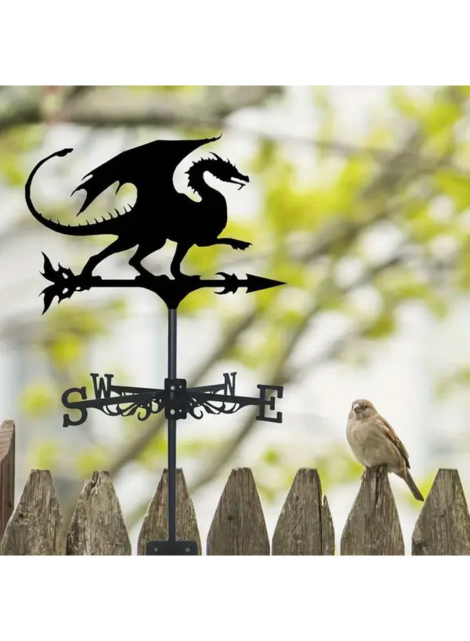 Dragon Vane Weather Resistant Outdoor Decor For Roof Garden Shed Home Fence - Image 4