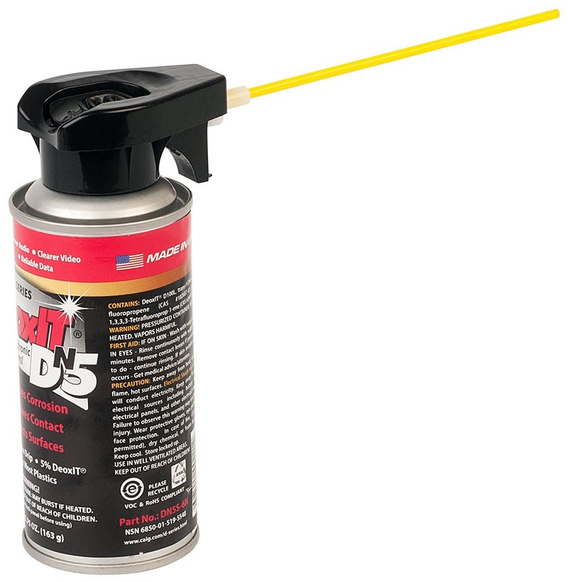 CAIG Laboratories DeoxIT DN5 Spray  (NSN-6850-01-519-5548) 5% solution 163 g - Image 1