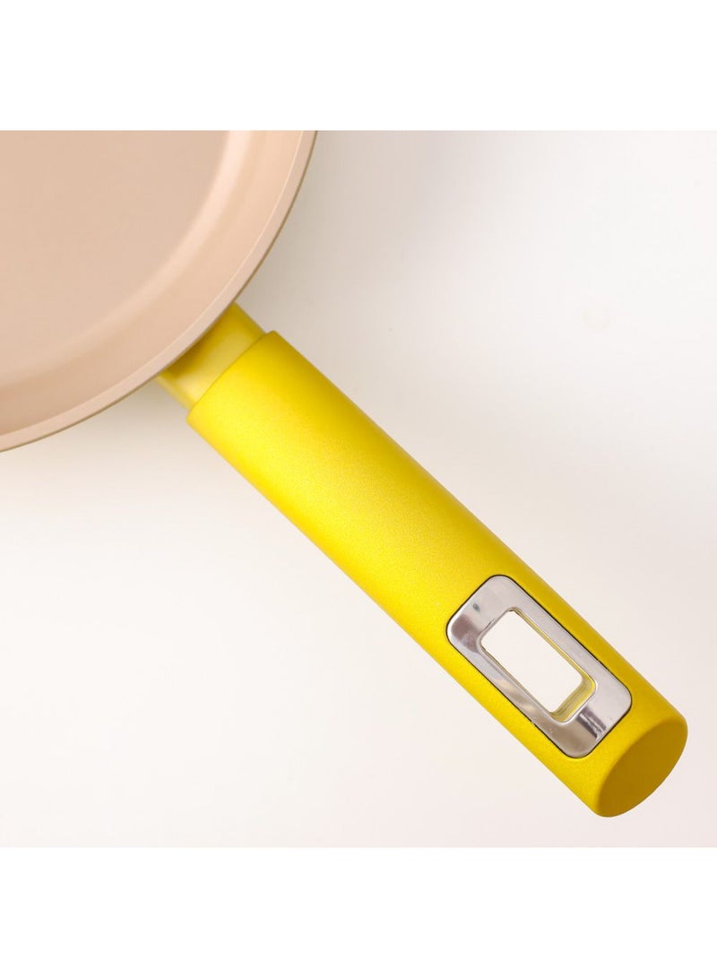 DANUBE HOME Chef’s Delight Brilliant Wok with Lid – Non-Stick PFOA Free Deep Frying Pan for Cooking, Durable Heavy-Duty Cookware, Induction Compatible, Ideal for Stir Fry & Saute L32XW9.5Cm - Image 4