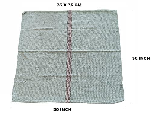 Rose Gold Cotton Floor Cleaning Cloth/Floor Duster/Pocha, 600 GSM (Off White, Large Size, 30x30 inch) (02) - Image 4