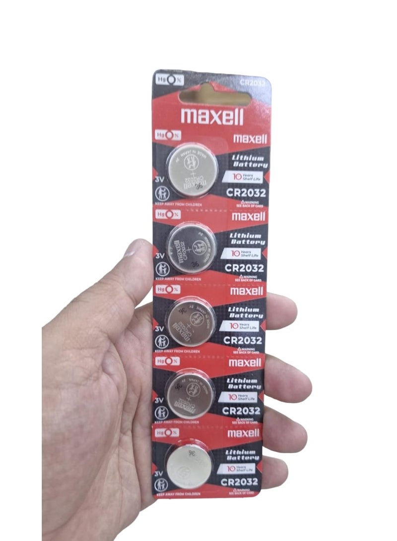 Maxell Lithium Battery CR2032 - Pack of 5