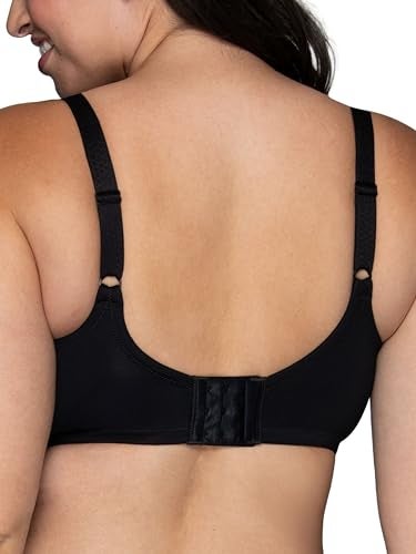 Vanity Fair Women's Plus Size Beauty Back Smoothing Minimizer Bra, Midnight Black, 44DD - Image 3