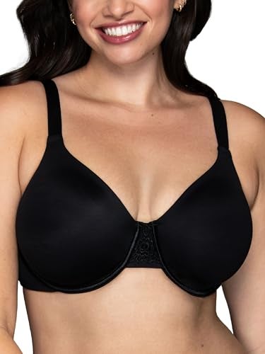 Vanity Fair Women's Plus Size Beauty Back Smoothing Minimizer Bra, Midnight Black, 44DD - Image 1