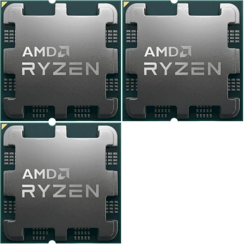 معالج رايزن 5 9600X تري 3.90 جيجاهيرتز 32 ميجابايت + منصة AM5 بدون علبة مروحة مضمونة - Image 1