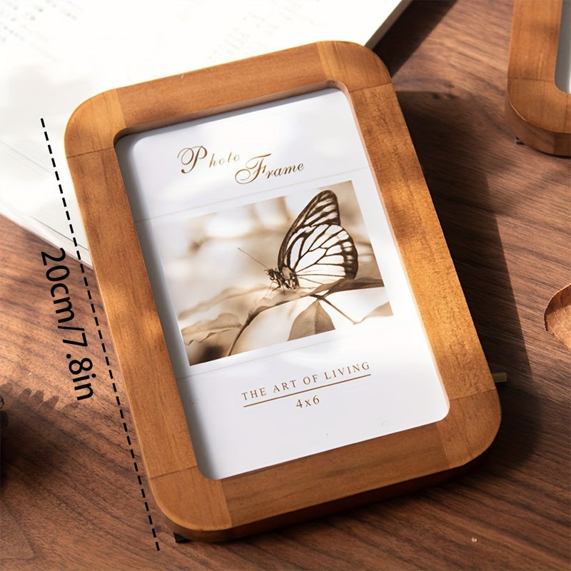 Photo Frame Vintage Solid Wood 7 Inch Display Home Decor