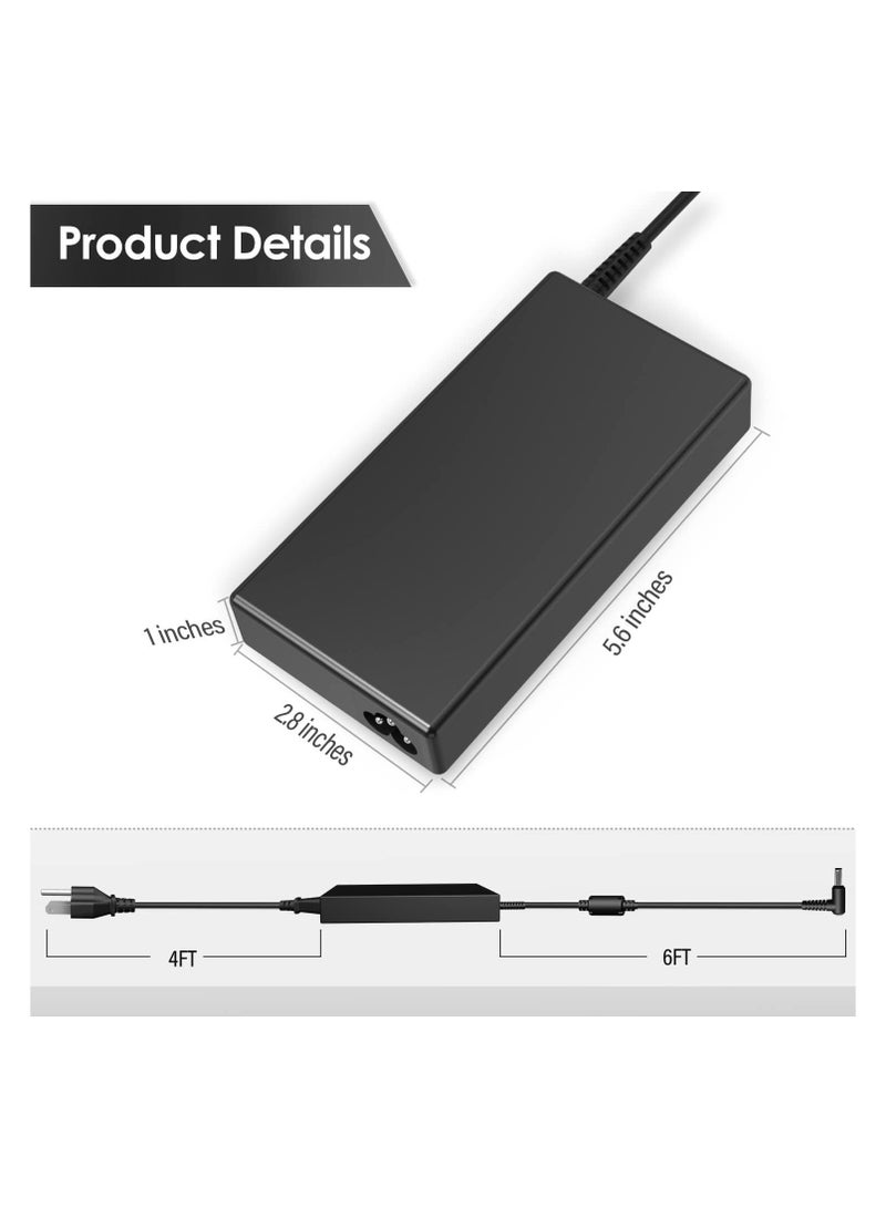 Max Power 120W 19.5V 6.15A AC Charger Compatiable for MSI Gaming Notebook A12-120P1A A15-120P1A ADP-120MH D MSI GP60 GE60 GE62 GE70 GT640 GT725 CX62 GL62 GE70K Z370 Laptop Power Supply Cord - Image 3