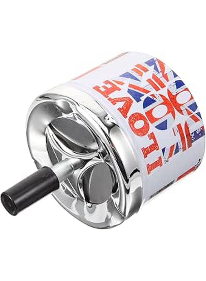 Portable Ashtray With Automatic Extinguishing Lid For Outdoor Travel Car Home Use Black - Image 1