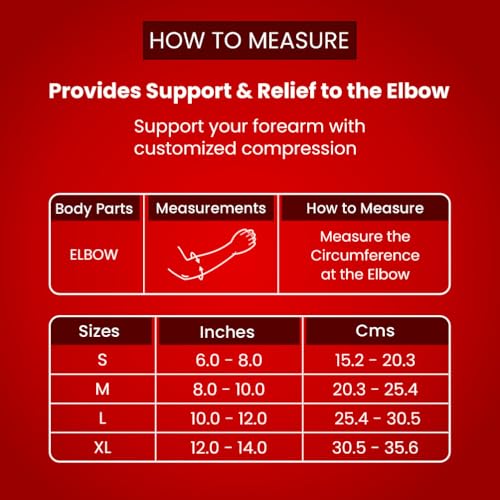 Dr. Ortho Dr.Ortho Elbow Support with Strap For Gym, Tennis Elbow Support For Badminton Cricket, Sports Elbow Sleeves, Stability & Pain Relief | Large - Image 5