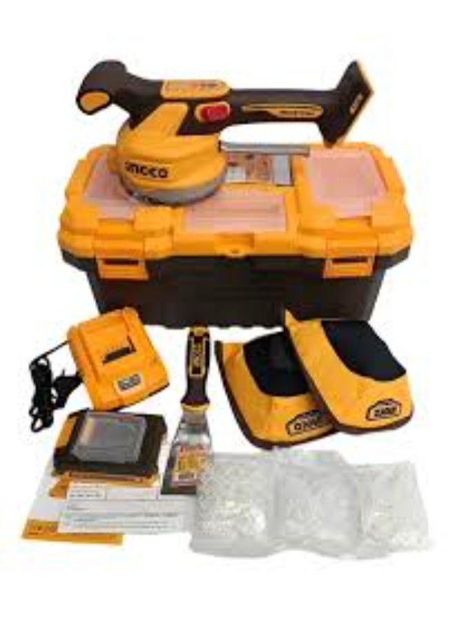 INGCO Cordless Tile Vibrator & Suction Tool with Bag and Putty Knife - Image 3