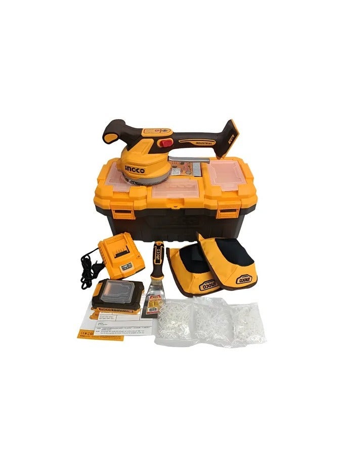 INGCO Cordless Tile Vibrator & Suction Tool with Bag and Putty Knife - Image 2