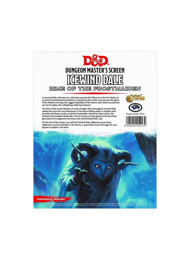 Gale Force Nine Icewind Dale: Rime of The Frostmaiden - DM Screen, Multicolor (GF973714) - Image 2