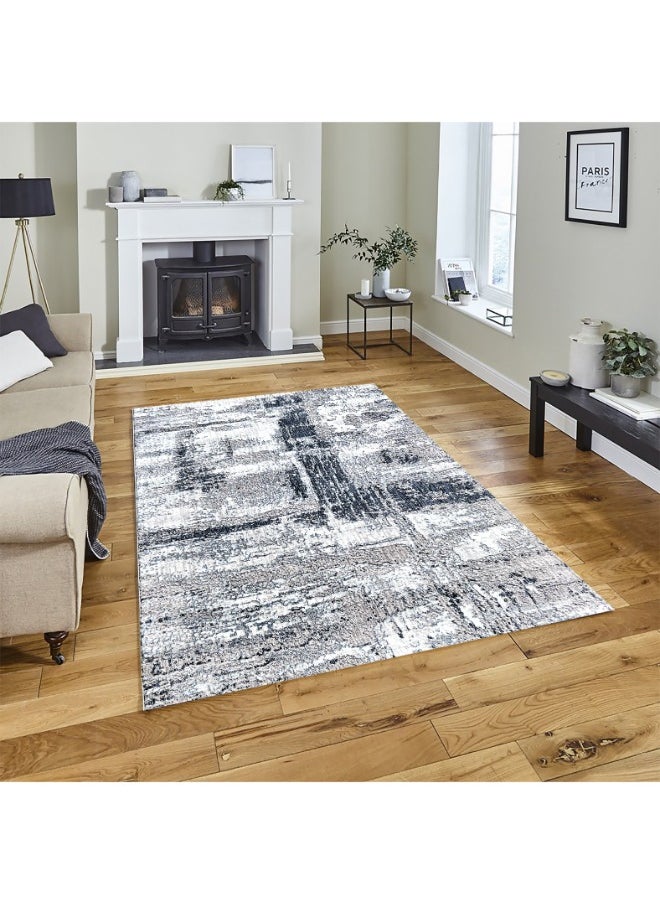 HANDPICKED FURNITURE Handpicked Furniture Abstract Blue Rug, Ultra Soft Area Carpets For Bed Room, Living Room, And Dining Room, Antislip Floor Carpets, Easy To Clean, Made In Turkey  - Image 1