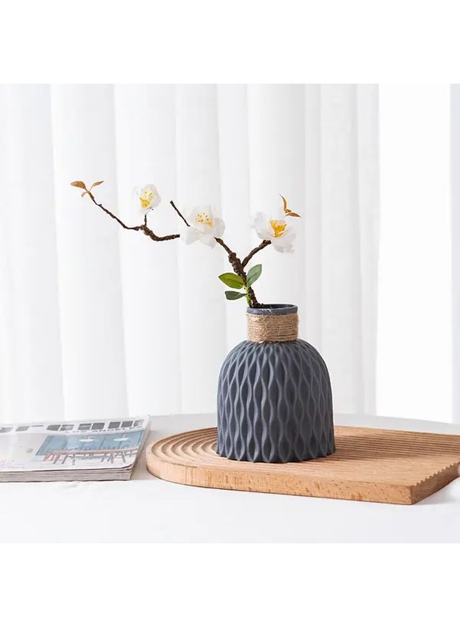 Scandinavian Modern Plastic Vase Basket Grey Home Living Room Decoration Wedding Ornament - Image 4