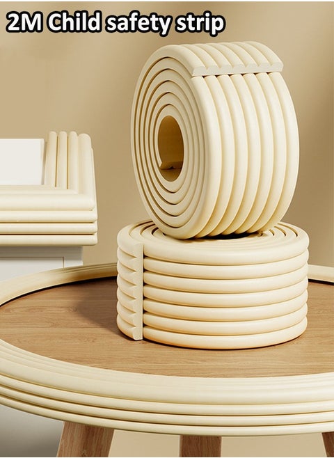 2-meter child safety protection strip Foam safety strip Self adhesive edge protection strip Children's anti-collision strip Table side cushion Suitable for furniture edges such as tables and chairs
