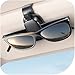 Chfeila Sunglass Holder for Car Chfeila Upgrade 360 Rotating OneHand Operation Magnetic Glasses Clip Leather Sun Eyeglass Visor Organizer ScratchFree Eyewear Hanger for Car Accessories Gadgets Black - Image 2