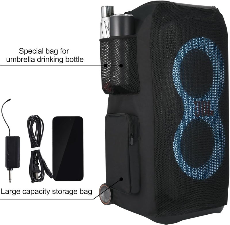 XBERSTAR Speaker Cover Case for JBL PartyBox Stage 320 Speaker Multifunction Case Dust Cover for JBL PartyBox Stage 320 Protective Cover - Image 3
