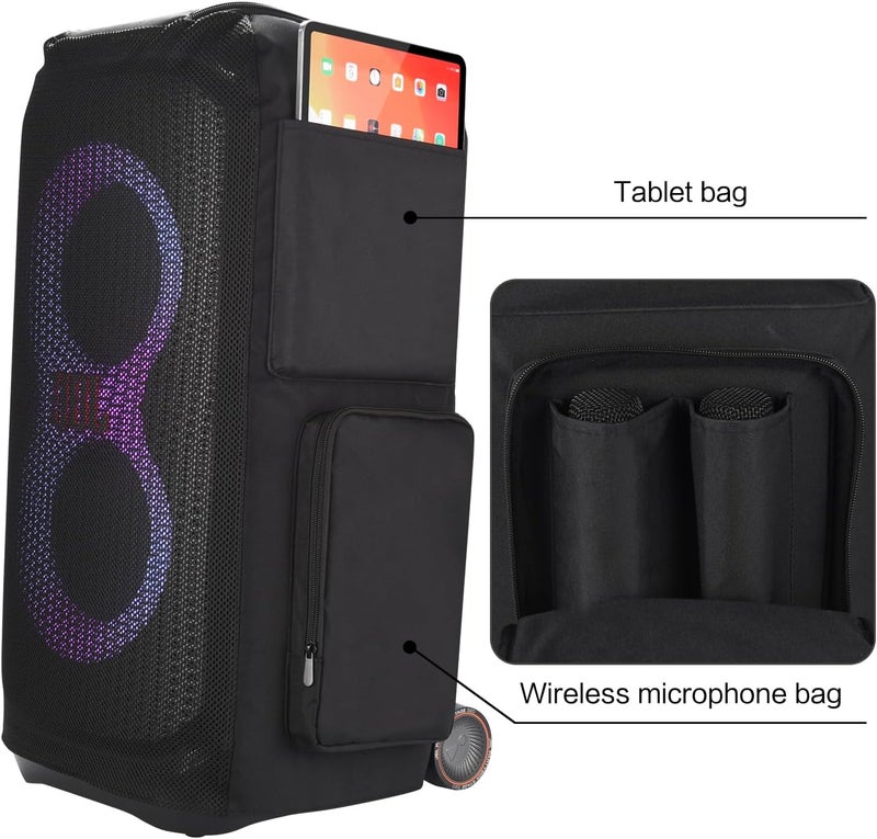 XBERSTAR Speaker Cover Case for JBL PartyBox Stage 320 Speaker Multifunction Case Dust Cover for JBL PartyBox Stage 320 Protective Cover - Image 4