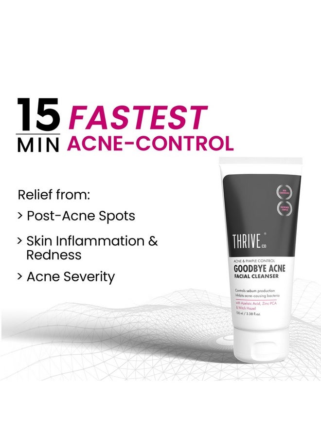 ثريفيكو - غسول الوجه Goodbye Acne™ | يقلل من البكتيريا المسببة لحب الشباب وإنتاج الدهون | للرجال والنساء، 100 مل - Image 1
