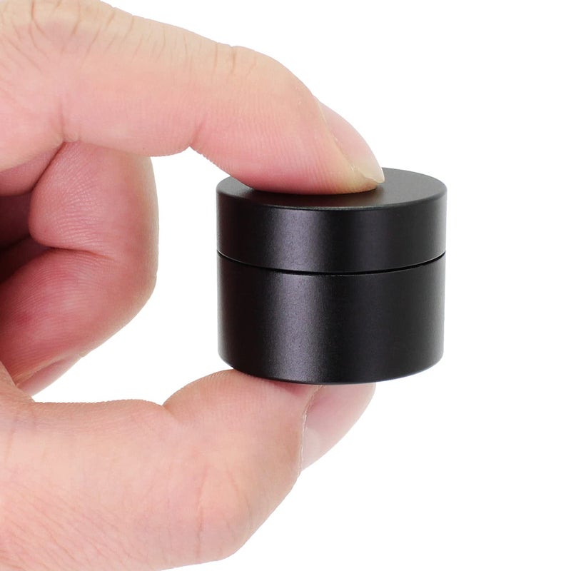 PPFISH EDC Portable Daily Pill Case, Heavy Duty Aluminium Alloy Round Pill Box, Waterproof Travel Pill Organizer, Pocket Purse Medicine Vitamin Holder EDC Container for Outdoor Camping Working - Image 1