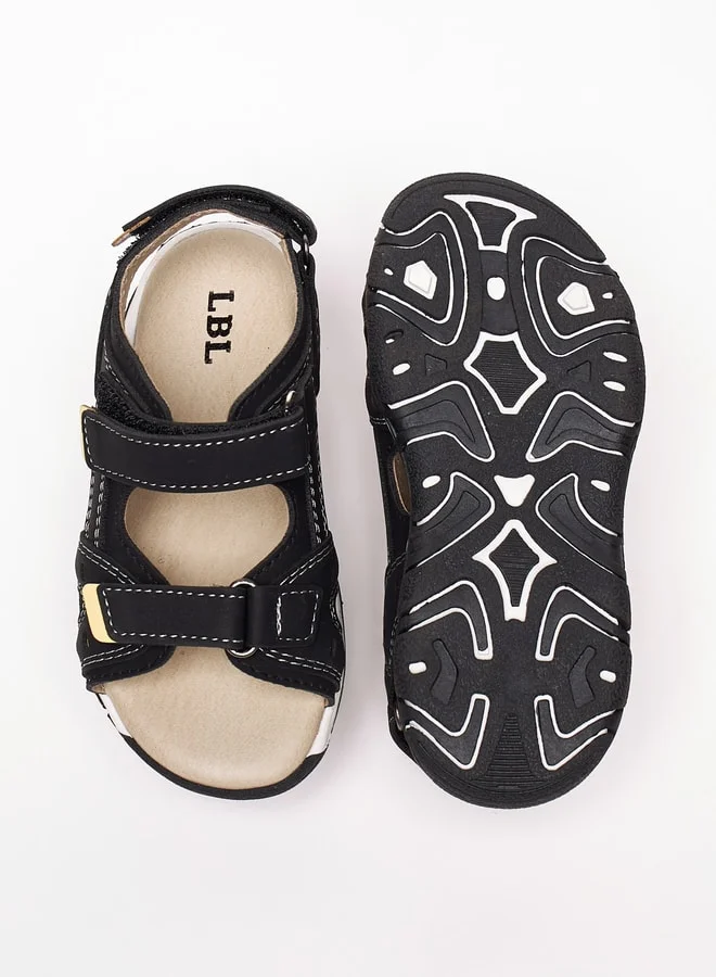 LBL by Shoexpress Boy's Stitch Detail Floaters With Hook And Loop Closure Ramadan Collection