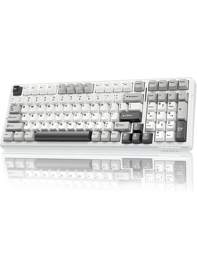 أولا AULA F99 لوحة المفاتيح الميكانيكية اللاسلكية,ثلاثية الوضعية BT5.0 / 2.4GHz / USB-C لوحة مفاتيح مخصصة قابلة للتبادل الساخنة,مفاتيح خطية مزينة مسبقا,لوحات مفاتيح ألعاب الكمبيوتر RGB الخلفية للكمبيوتر الشخصي / اللوحي / PS / Xbox - Image 2