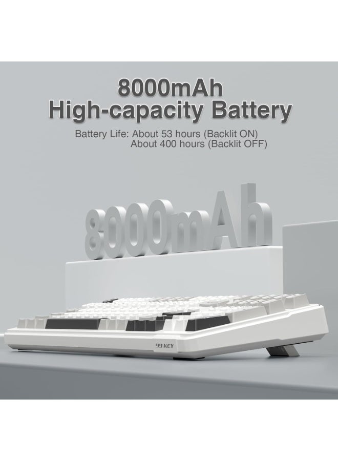 أولا AULA F99 لوحة المفاتيح الميكانيكية اللاسلكية,ثلاثية الوضعية BT5.0 / 2.4GHz / USB-C لوحة مفاتيح مخصصة قابلة للتبادل الساخنة,مفاتيح خطية مزينة مسبقا,لوحات مفاتيح ألعاب الكمبيوتر RGB الخلفية للكمبيوتر الشخصي / اللوحي / PS / Xbox - Image 4