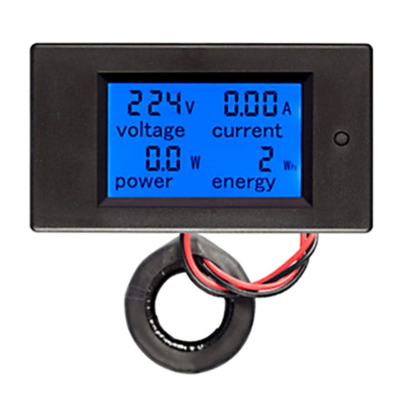 Digital AC Meter Multifunction LCD Display With Overload Alarm Backlight 80 260VAC 100A 22KW - Image 2