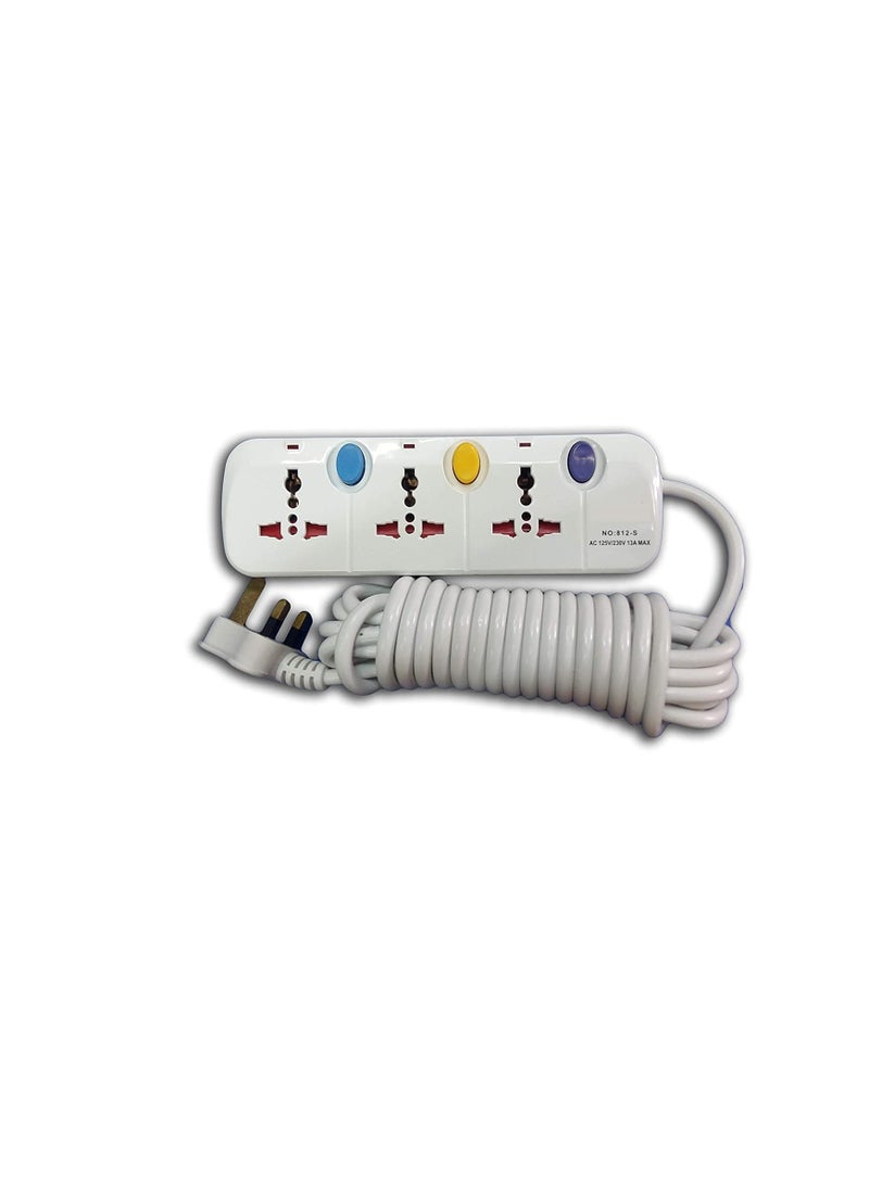 ABBASALI - Universal Power Extension Cord 3 Way - Image 1