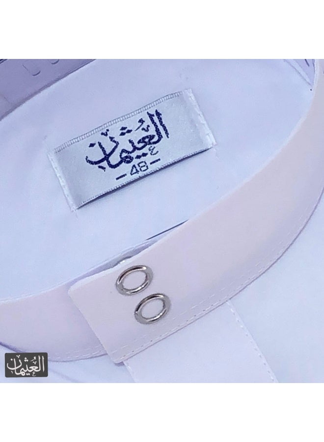 Al othaiman Traditional Arabic Thobe for Boys – Kids' Saudi Kandura / Jubba / Long Sleeve Thobe  - Image 4