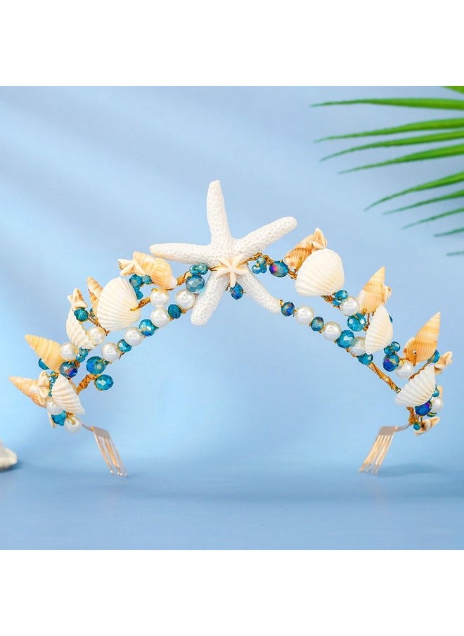 Boho Starfish Bride Wedding Tiaras And Crowns Gold Seashell Bridal Headbands Sea Star Beach Wedding Headwear For Women - pzsku/Z6580CA42A09980D11860Z/45/_/1733730099/5476aca7-b1f1-4495-8e6f-737b1d86996a