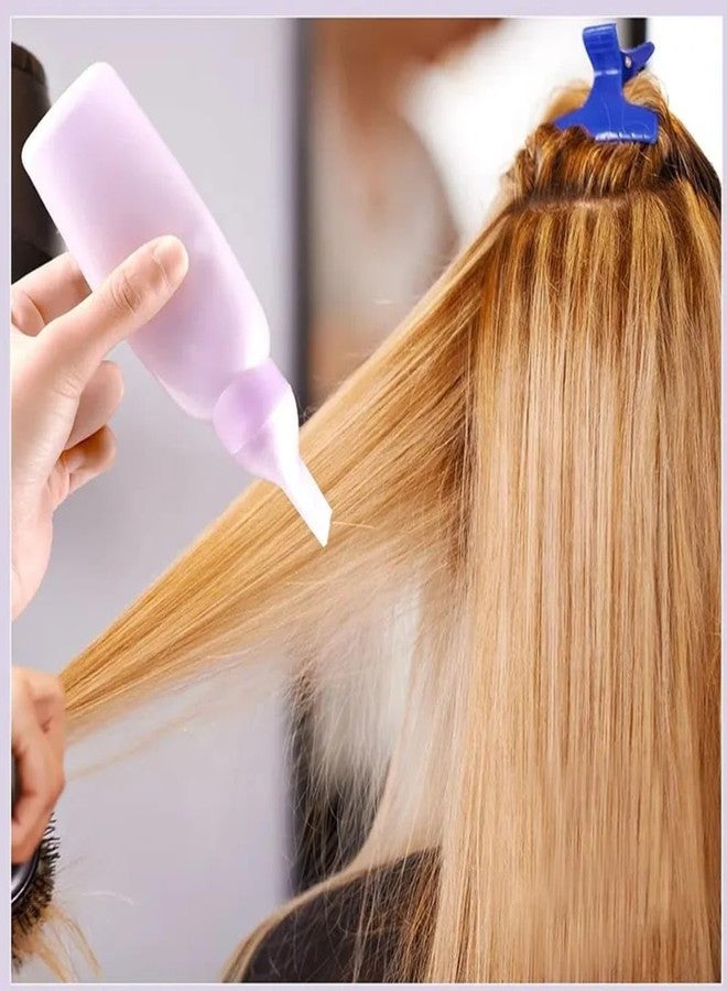 SUERIV زجاجة زيت الشعر البلاستيكية من سويريف مع مشط لتوزيع الزيت على الجذور | 120 مل صبغة شعر وعناية بالشعر بالزيت | مقياس مدرج لتطبيق دقيق | زجاجة فارغة للاستخدام في الصالونات - Image 2