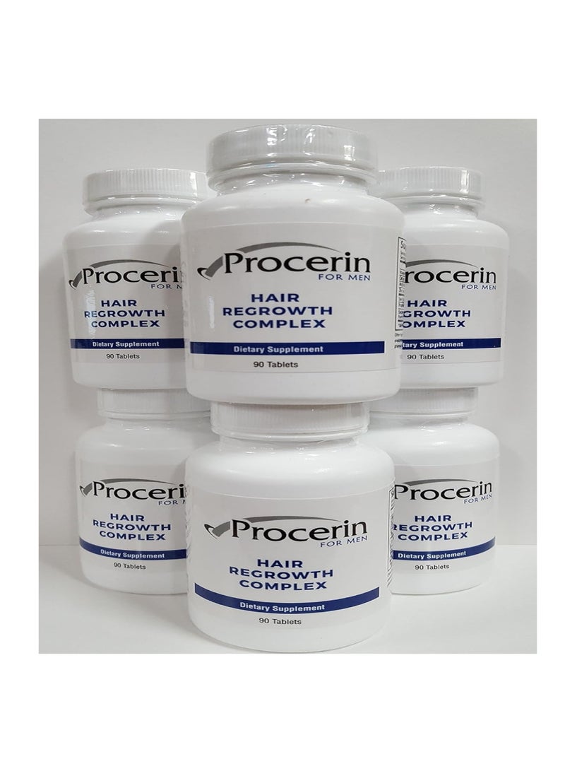 Procerin Tablets Hair Re Growth for Men, 6-90 tablet Bottles