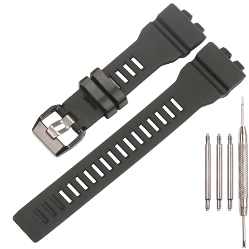 XBDSW Resin Watch Strap Compatible with Casio G-Squad GBA-800 Men's GBD800 Watch Band Sport Waterproof Rubber Replacement Bracelet Watch Accessories (Black) - Image 1